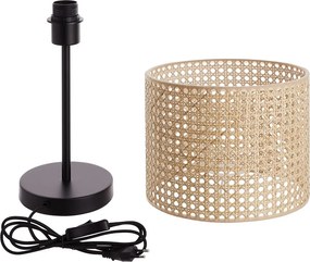 NYBORG asztali lámpa rattan lámpabúrával