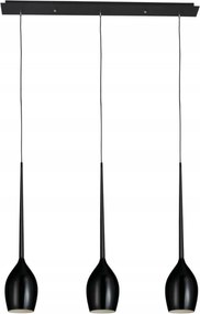 AZzardo AZ2321 Izza 3 fényes fekete függőlámpa