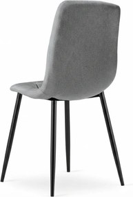 Szürke LIBRA PLATINUM GREY szék fekete lábakkal