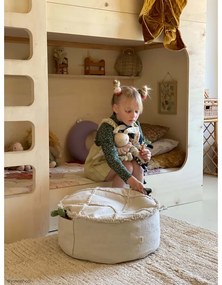 Krémszínű gyerek babzsákfotel Tic-Tac-Toe – Lorena Canals