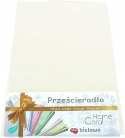 Pamut lepedő gumi nélküli160x200 rubin krémszínű