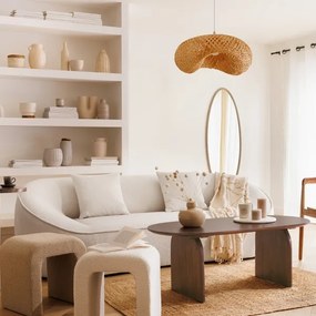 Atmosphera - Csillár zsinóron BEDDY 1xE27/40W/230V bambusz