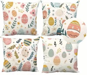 Húsvéti díszpárnahuzat 45x45 cm – 4 db-os szett