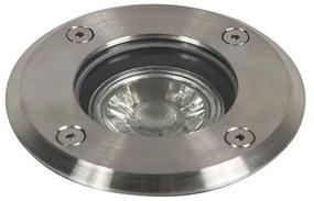 Kültéri talajszpot acél 11cm IP67 - Basic Round