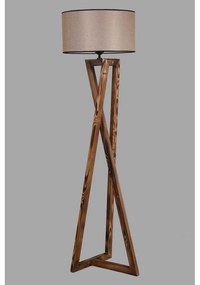 Barna állólámpa textil búrával (magasság 166 cm) Maçka – Opviq lights