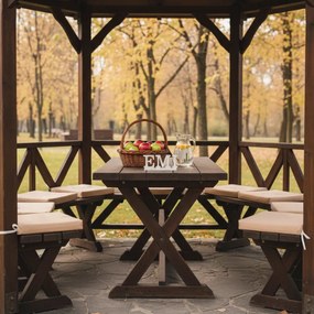 EMI krémszínű székpárna 40x40 cm