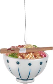 HANG ON üveg karácsonyfadísz, Poké Bowl Ø7cm