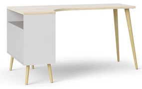 Íróasztal tölgyfa dekorral 145x81 cm Oslo - Tvilum