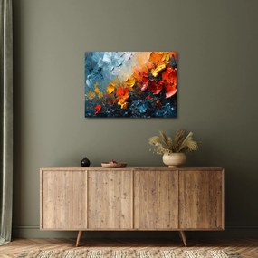 Kép - Virágok absztrakt festménye III. (70x50 cm)