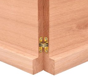 világosbarna kezelt tömör asztallap 180x40x(2-4) cm