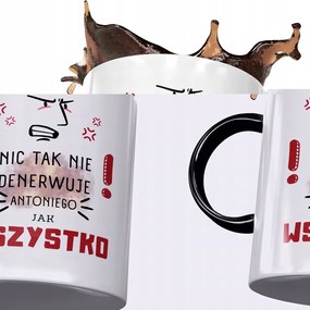 Fekete bögre Antal Kollégának Ajándék Nyomtatott Fotóval