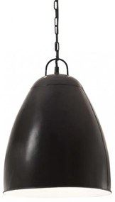 kerek fekete ipari függőlámpa 25 W 32 cm E27