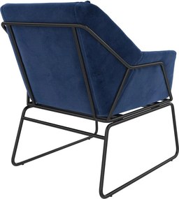 Kék bársony fotel Avery – Støraa