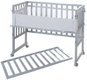 Szürke babaágy 90x45 cm – Roba