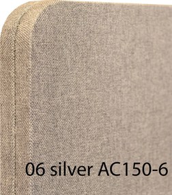 Bilnora Irodai térelválasztó paraván 160x60x2,5cm. Dark Grey színben. Kárpitozva - 14 Dark Grey