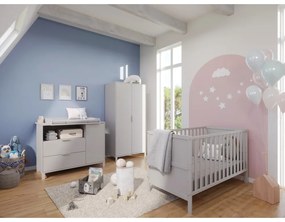 Krémszínű tömörfa babaágy 70x140 cm Alkmaar – Germania