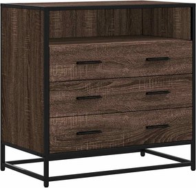 vidaXL barna tölgy szerelt fa fiókos szekrény 70x41x70 cm