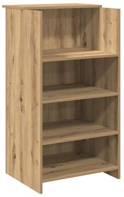 recepciós pult kézműves tölgy 155x50x103,5 cm szerelt fa