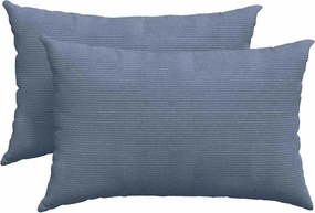 vidaXL Kanapé párnák 2 pcs Kék 60 x 40 cm Bársonyos szövet