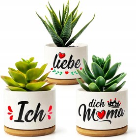 Kerámia kaspók Anyák napjára 3.szt