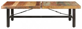 tömör újrahasznosított fa dohányzóasztal 142 x 90 x 42 cm