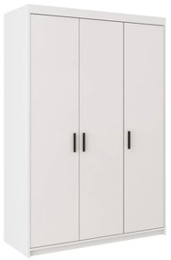 ADELINA háromajtós gardróbszekrény - 133 cm széles, fehér