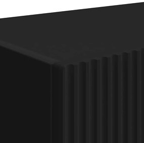 vidaXL TV Fali Szekrény Fekete 60 x 31 x 29.5 cm Faanyag