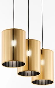 Jupiter 2092 - CORTINA zsinóros csillár 3xE27/15W/230V arany/fekete