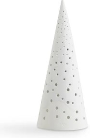 Nobili fehér csontporcelán karácsonyi gyertyatartó, magasság 25,5 cm - Kähler Design
