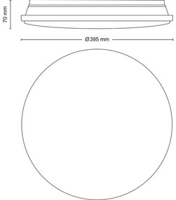 Philips - WINCEL LED 24W 230V állítható mennyezeti lámpa 2700-6500K + DO