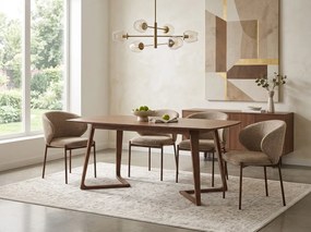 Étkezőszék KIOTO, dió/bézs