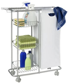 Slim univerzális gurulós polc kosárral, 28 l - Wenko