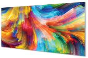 Akrilkép Szabálytalan színes csíkokkal fraktálok 125x50 cm
