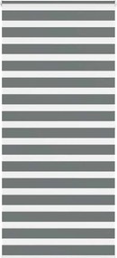 vidaXL zebrafüggönnyel sötét szürke szövetszélesség 105,9cm poliészter