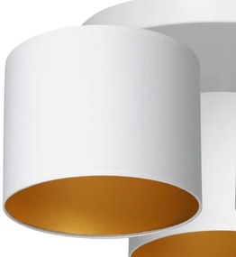 Felületre szerelhető csillár ARDEN 3xE27/60W/230V fehér/arany