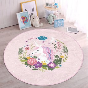 Rózsaszín gyerek szőnyeg ø 120 cm Comfort – Mila Home