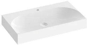 Mosdótál Ravak Lite 80x45 cm fehér akkumulátornyílás, túlfolyás nélkül XJX01280005