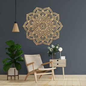 Fából készült mandala a falon | COUNESS
