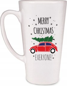 Ünnepi Latte Bögre 450 ml Kávéhoz Teához Ajándék Karácsonyra Mikulásra