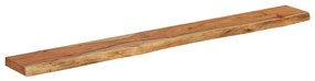 tömör akácfa téglalap alakú fali polc 180 x 20 x 2,5 cm