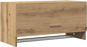 vidaXL kézműves tölgy színű szerelt fa ruhásszekrény 70x32,5x35 cm