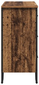 vidaXL Fiókos Szekrény Régi Fa 91x35.5x74.5 cm Szerelt Fa