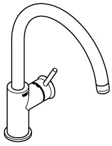 GROHE 31553001 - START CLASSIC mosogató csaptelep, fényes króm