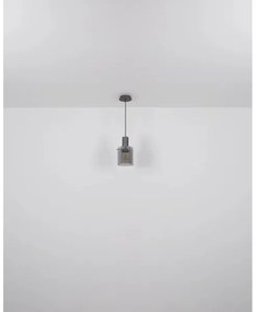 Globo 15904HS - Csillár zsinóron TULIVAR 1xE27/40W/230V átm. 18 cm szürke