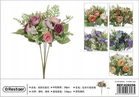 Mű rózsa virágcsokor 30 cm Dekoráció