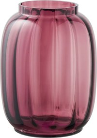 Piros üveg kézzel készített váza (magasság 21 cm) – House Nordic