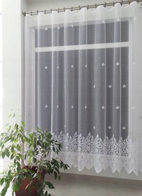 Mg Függöny jacquard 4629 Fehér 175cm 0,5mb