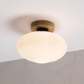 Mennyezeti lámpa HARMA WOOD 1xE27/15W/230V tölgy/fehér Ø 25 cm