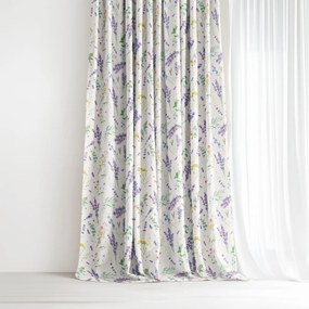 Goldea valencia dekorfüggöny - levendulás kert 240x135 cm