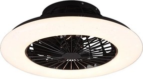 TRIO R62522132 STRALSUND Ventilátoros lámpa Fekete LED IP20
